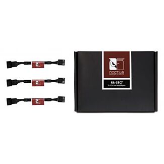 Noctua Black NA-SRC7 11cm 4Pin PWM Fan Low Noise Adapter Cables - 3 Pack