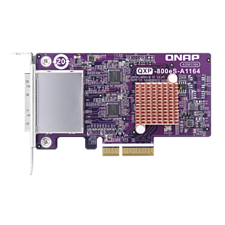 Qnap QXP-800eS-A1164 2-Port SFF-8088 SATA III Host Bus Adapter for Qnap NAS Arrays