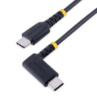 StarTech R2CCR-15C-USB-CABLE 15cm USB C 60W PD 3A Charging Cable Right Angle