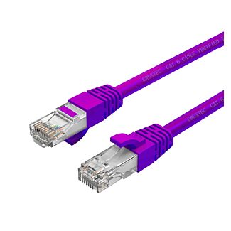 Cruxtec RC6-003-PU CAT6 10GbE Ethernet Cable Purple 30cm