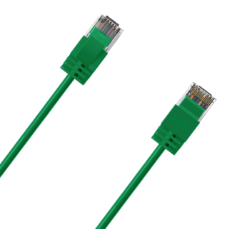 Cruxtec RF6A-005-GR Ultra-Thin CAT6A U/UTP Ethernet Cable Green 0.5m