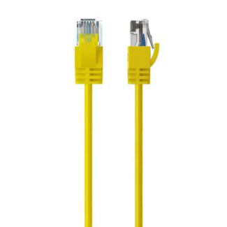 Cruxtec RF6A-005-YE Ultra-Thin CAT6A UTP Ethernet Cable Yellow 0.5m