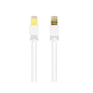 Cruxtec RS8-050-WH CAT8 40GbE SF/FTP Triple Shielding PoE Ethernet Cable White 5m