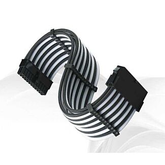 Silverstone SST-PP07E-MBBW 24 Pin ATX White Sleeve Extension Cable