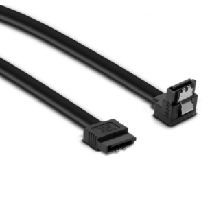 Cruxtec STL50-BK 180 Degree to 90 Degree SATA3 Cable 50cm