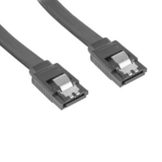 Cruxtec STS100-BK 180degree to 180degree SATA3 Cable 100cm