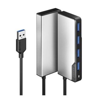 Alogic UAFUUA-SGR USB-A Fusion SWIFT 4-in-1 Hub -Space Grey