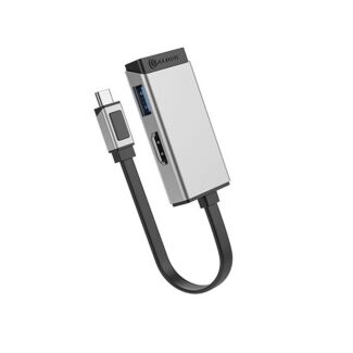 Alogic ULCHDA-SGR MagForce DUO USB-C 2 in 1 HDMI + USB-A Adapter 4k 60Hz