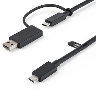 Startech USBCCADP 0.9M HYBRID USB3.1 C CABLE WITH USB3.0 A ADAPTER 100W PD FOR DOCKS 2YR