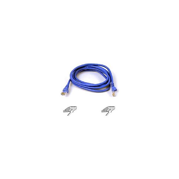 BELKIN A3L980B02M-BLUS 2M CAT6 UTP ETHERNET PATCH CABLE, BLUE 