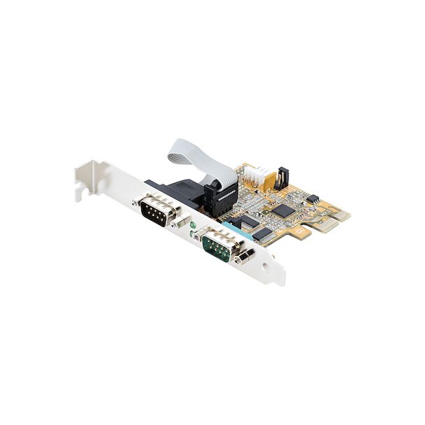 StarTech 21050-PC-SERIAL-CARD PCIE dual serial port card - 16C1050 UART 5V/12V Status Lights