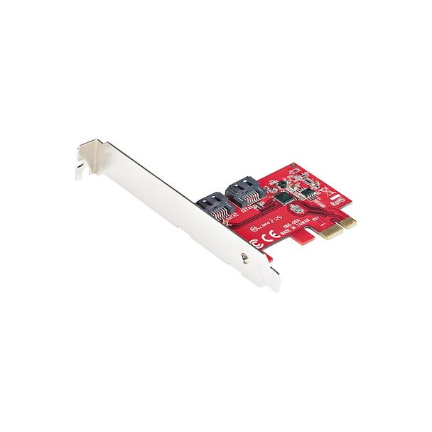 StarTech 2P6G-PCIE-SATA-CARD SATA PCIe Card 2 Ports 6Gbps Non-RAID