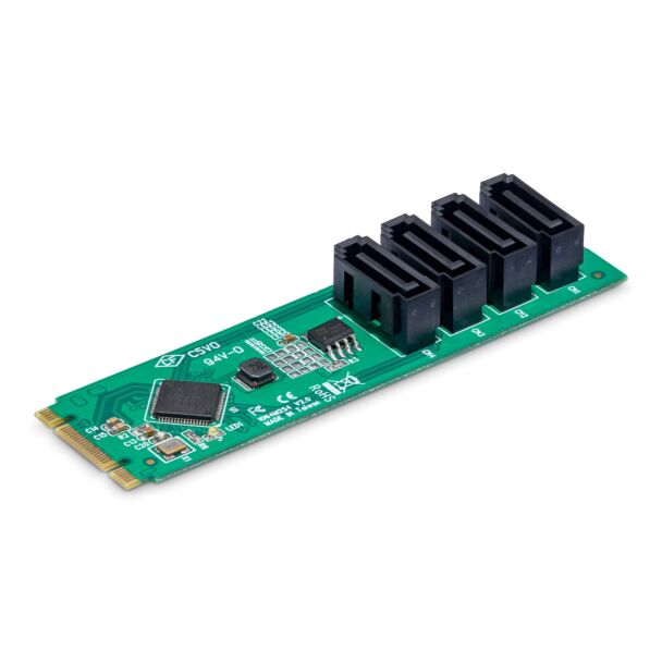 StarTech 4P-SATA-M2-ADAPTER 4-Port M.2 to SATA Adapter Card