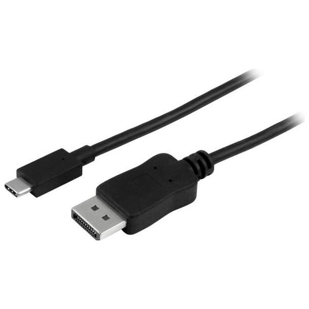 StarTech CDP2DPMM6B 6ft USB-C to DP Adapter Cable Black - 4K 60 Hz