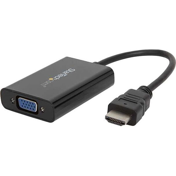 StarTech HD2VGAA2 HDMI to VGA Adapter Converter with Audio