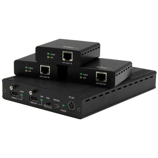 StarTech ST124HDBT 3 PORT HDBASET EXTENDER KIT - UP TO 4K