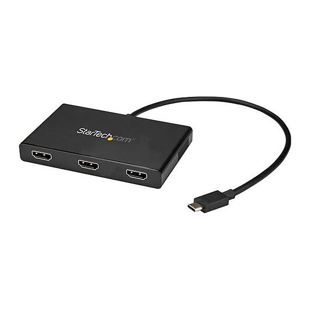 StarTech MSTCDP123HD USB C to HDMI Splitter - 3-Port MST Hub