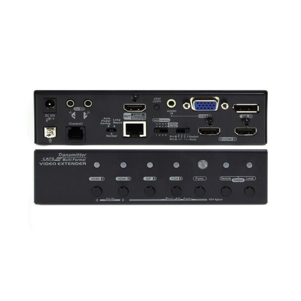 Serveredge HD2DPV-EX-100-HDBT 4K2K HDMI X 2 DisplayPort X 1 VGA  X 1 HDBaseT Extender Over Single CAT5e/CAT6/CAT6A with 4K GUI 3D & IR