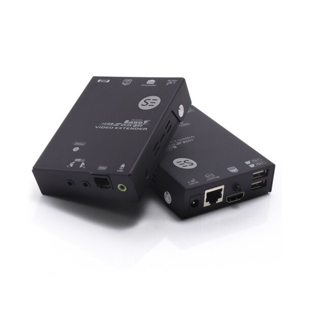 Serveredge SEDG-HDUEX-100HDBT HDBaseT 4K2K HDMI Extender Kit (Tx/Rx) with (4) USB Audio Bi-directional Serial & IR - 100m