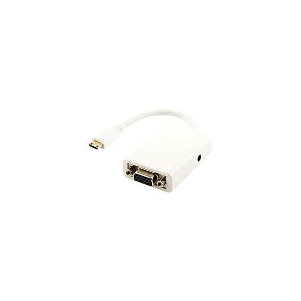 Comsol HD-MNV35-AD Mini HDMI Male to VGA Female + 3.5mm Audio Adapter