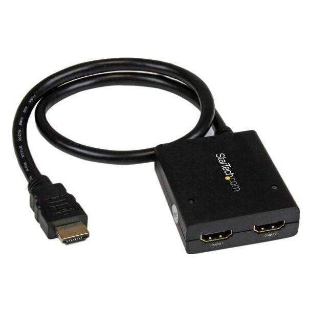 StarTech ST122HD4KU 4K HDMI 2-Port Video Splitter - 4K 30Hz