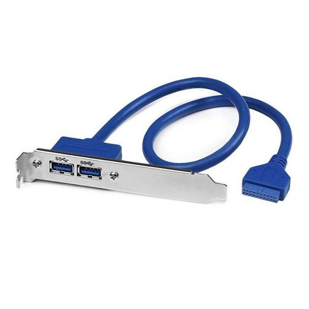 StarTech USB3SPLATE 2 Port USB 3.0 A Female Slot Plate Adapter