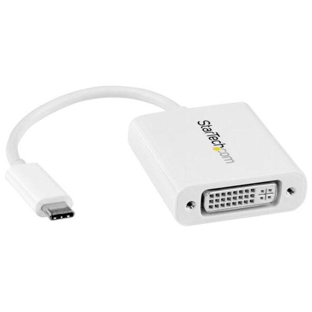 StarTech CDP2DVIW USB-C to DVI Adapter - White