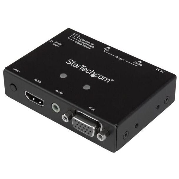 StarTech VS221HD2VGA 2x1 VGA + HDMI to VGA Converter with Priority Selection