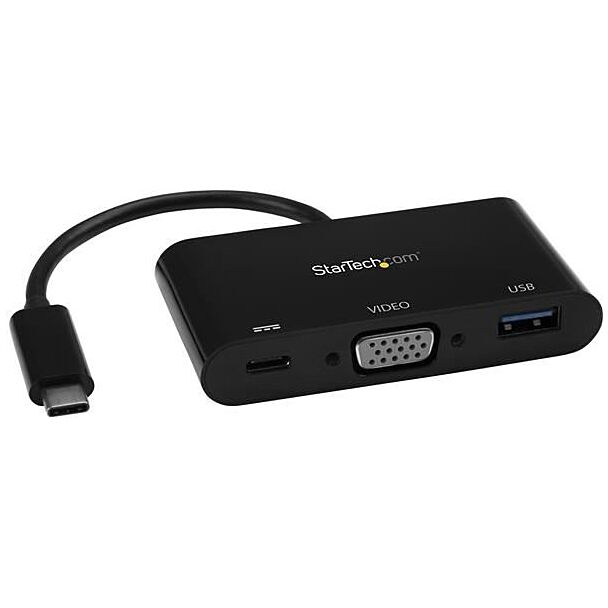 StarTech CDP2VGAUACP USB-C to VGA Multifunction Adapter - PD