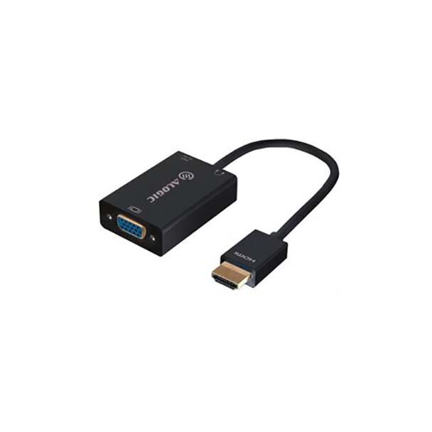 Alogic HDMI-VGA-AD-ADP 15cm Adaptor - HDMI Male to VGA Female + 3.5mm Audio Female