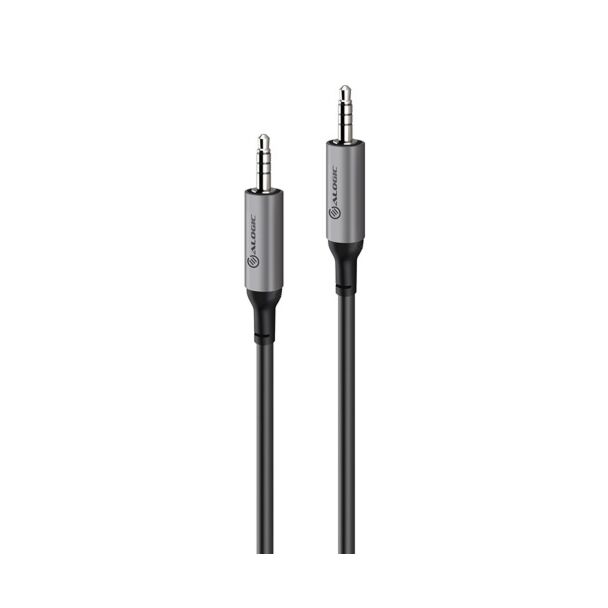 Alogic ACM2RBK 2m Ultra 3.5mm (Male) to 3.5mm (Male) Audio Cable