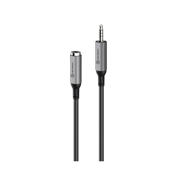 Alogic AE2RBK 2m Ultra 3.5mm (Male) to 3.5mm (Female) Audio Extension Cable