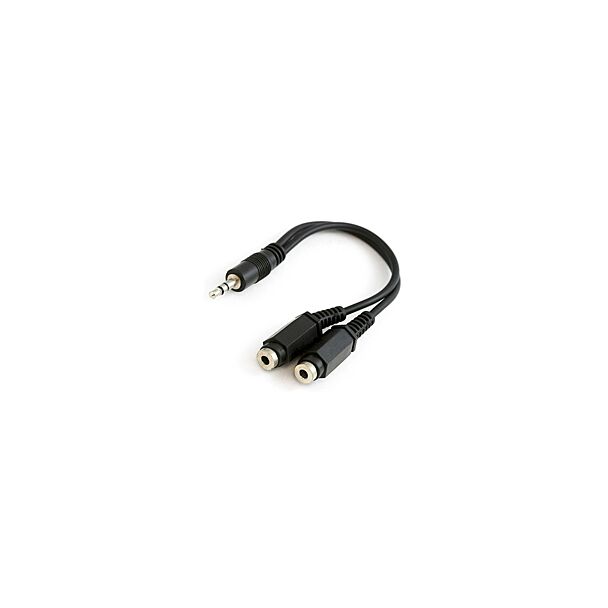 Comsol 35-MFF-10 10cm 3.5mm Stereo Male to 2 x 3.5mm Stereo Female Cable