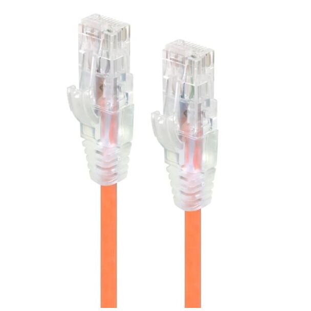 Alogic C6S-01ORN 1m Orange Ultra Slim Cat6 Network Cable UTP 28AWG