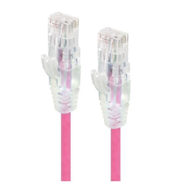 Alogic C6S-02PNK 2m Pink Ultra Slim Cat6 Network Cable UTP 28AWG