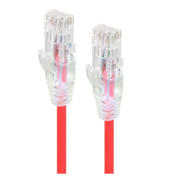 Alogic C6S-02RED 2m Red Ultra Slim Cat6 Network Cable UTP 28AWG