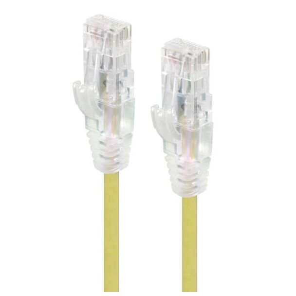 Alogic C6S-02YEL 2m Yellow Ultra Slim Cat6 Network Cable UTP 28AWG