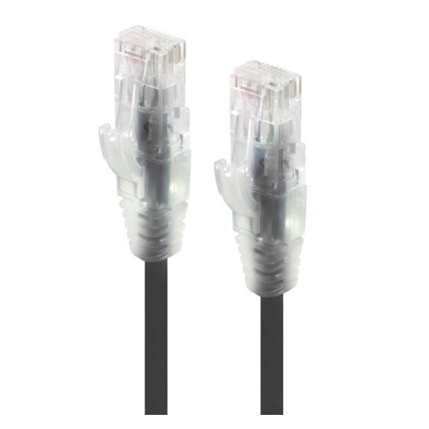 Alogic C6S-1.5BLK 1.5m Black Ultra Slim Cat6 Network Cable UTP 28AWG