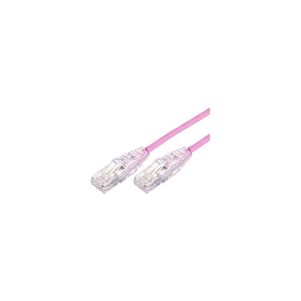 Comsol UTP-1.5-C6A-UT-PNK 1.5m RJ45 Cat 6A Ultra Thin Patch Cable - Pink