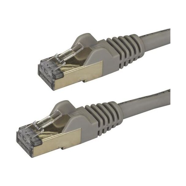 StarTech 6ASPAT1MGR 1m Gray Cat6a Ethernet Cable - STP