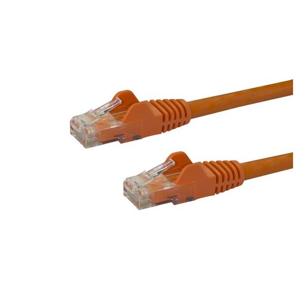 StarTech N6PATC10MOR 10m Orange Snagless UTP Cat6 Patch Cable