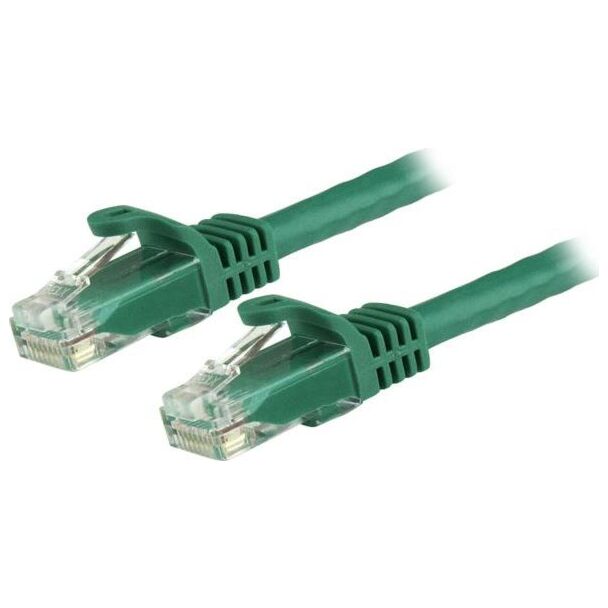 StarTech N6PATC15MGN 15 m Green Snagless Cat6 UTP Patch Cable