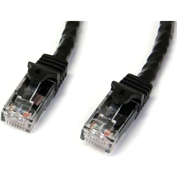 StarTech N6PATC1MBK 1m Black Snagless Cat6 UTP Patch Cable