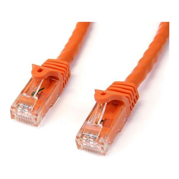 StarTech N6PATC2MOR 2m Orange Snagless UTP Cat6 Patch Cable