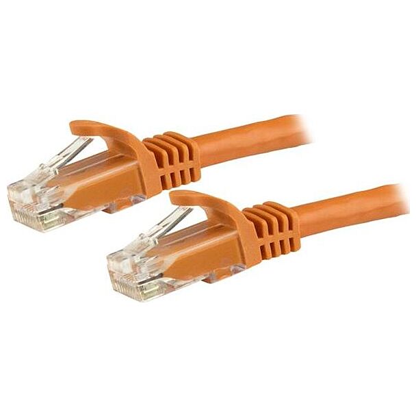 StarTech N6PATC3MOR 3m Orange Snagless UTP Cat6 Patch Cable