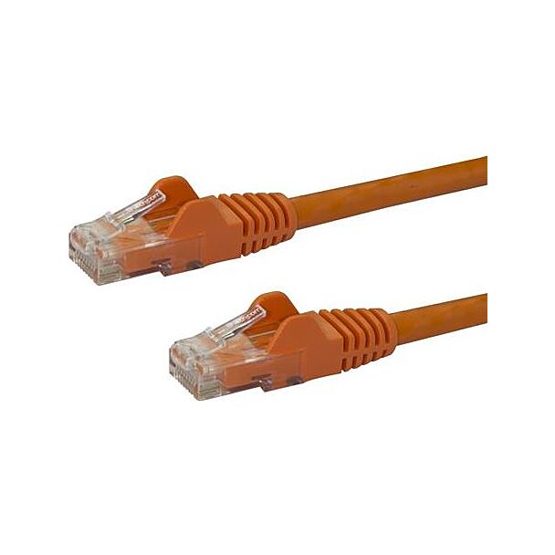 StarTech N6PATC50CMOR 0.5m Orange Snagless Cat6 Patch Cable