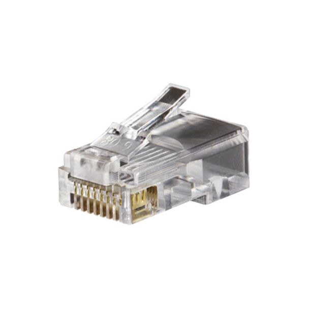 Serveredge RJ45-8P8C-C5E10 RJ45 Cat5e Unshielded Plug-Suitable for Solid & Stranded Cables Pack of 10