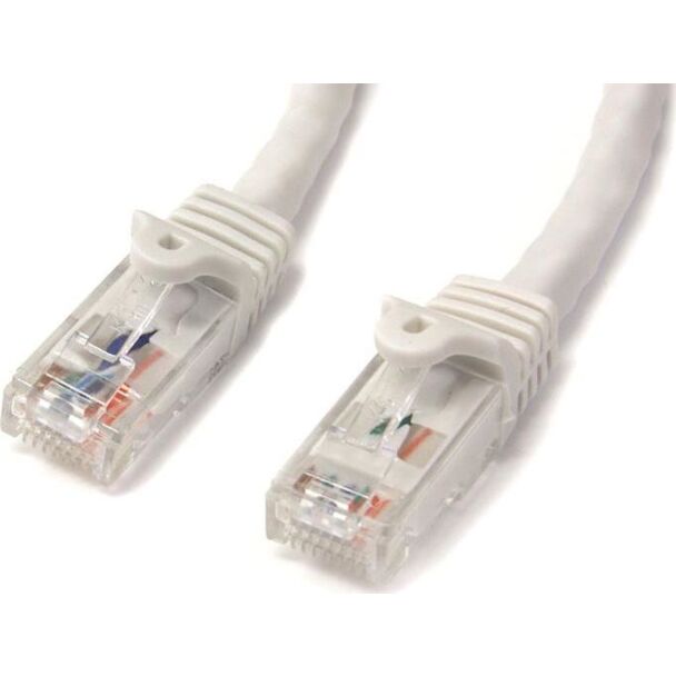 StarTech N6PATC5MWH 5m White Snagless UTP Cat6 Patch Cable