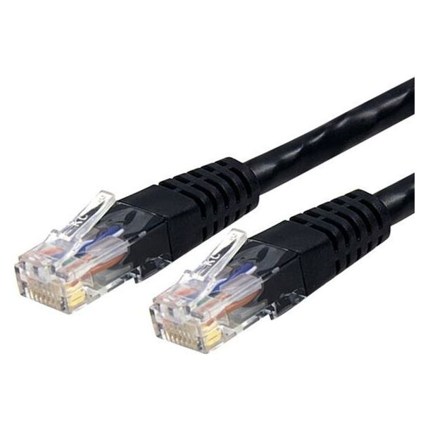 StarTech C6Patch15BK 15 FT Black Molded CAT6 UTP Patch Cable