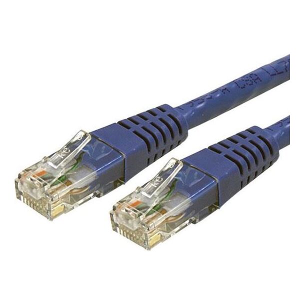 StarTech C6Patch3BL 3 FT Blue Molded CAT6 UTP Patch Cable